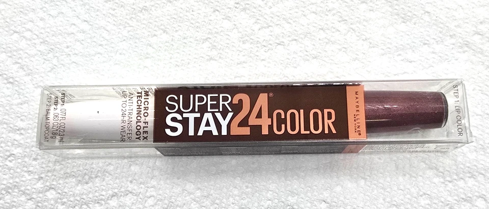 Two Maybelline Superstay 24hr Lip Color 335 Mocha Chocolate A717