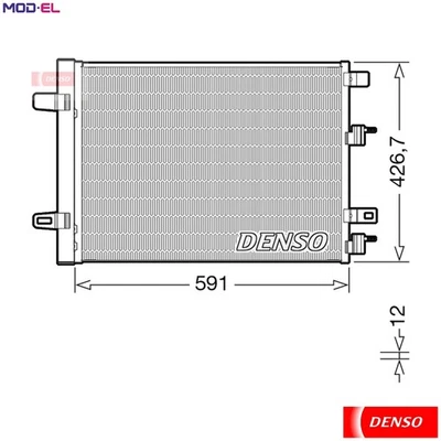 CONDENSER AIR CONDITIONING DCN17063 FOR MERCEDES-BENZ M 282.914 1.3L 4cyl - Image 1 of 4