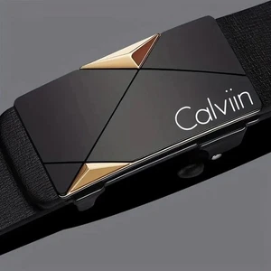 Cintura uomo elegante in pelle PU - Cinture alla moda per la vita quotidiana, tempo libero, feste - Foto 1 di 11