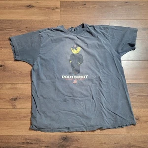 RARO! Camiseta Polo Oso Deportivo Ralph Lauren De Colección Para Hombre XL Hecha en EE. UU. 2A - Imagen 1 de 8