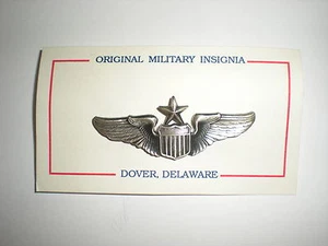USAF SENIOR PILOTENABZEICHEN - KLEIN - SILBER OXIDIERT - Bild 1 von 1