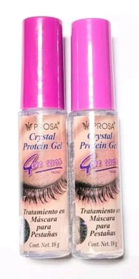 ¡PACK DE 2! PROSA CRISTAL PROTEIN GEL 4 EN 1 RÍMEL TRATAMIENTO 0.63 OZ MASCARILLAS Foto 1 de 2