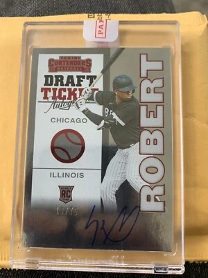 2020 Panini Contenders Luis Robert Retro 98' Rookie Ticket Auto /75 - Image 1 of 2