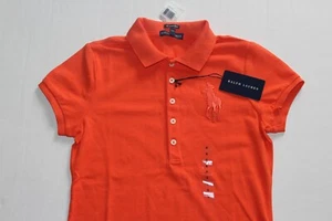 Ralph Lauren Women's Skinny Fit Big Pony Polo in Size S in orange - Picture 1 of 2