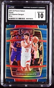 Alperen Sengun 2021-22 Panini Select Retail Blue Prizm RC #19- CGC Graded 10 GM - Picture 1 of 2