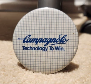 Campagnolo Button Vintage Campy “Technology To Win” (1980's?) - Picture 1 of 2