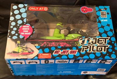 JET PILOT  1/18 R/C Jet Ski FULL FUNCTION WATER SHOOTS WATER PROOF GRAPHICS NEW  - Image 1 of 2