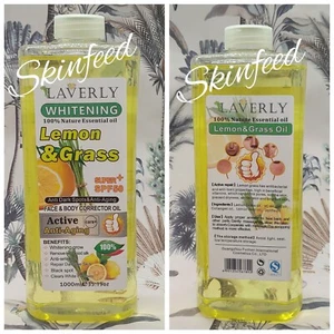 LAVERLY Lemon & Grass Anti Aging & Dark Spot Body & Face Corrector Oil 1000ml - Picture 1 of 1