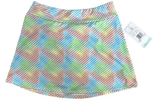 New Balance Girls Youth Medium (10-12) Rainbow Athletic Skort Skirt With Shorts - Picture 1 of 5
