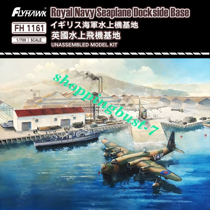 Flyhawk FH1161 1/700 Royal Navy Seaplane Dockside Base Unassembled Model Kits