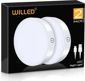 Dimmable Touch Light Buit-in 1000mAh Large Battery Rechargeable LED Tap Light - Picture 1 of 6