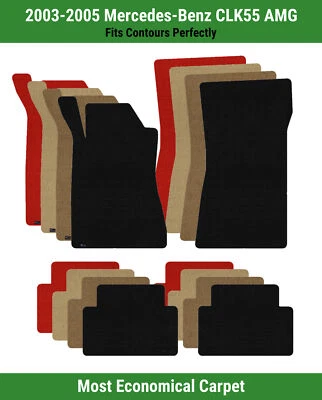 Alfombrillas Lloyd Velourtex fila delantera y trasera para Mercedes-Benz CLK55 AMG '03-05  Foto 1 de 4