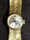 Pre-Owned Ladies Gold Tone Mechanical Incabloc Wristwatch by Delvina Geneve