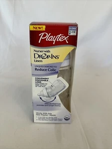 Playtex Baby Nurser Bottle 5 Drop Ins Liners 8-10 Oz Anti Colic 3 Months+ Medium - Picture 1 of 5