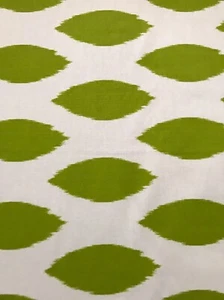 Ikat Lime Green Premier Prints Chipper Twill Fabric - 1/3 YARD PIECE - Picture 1 of 3