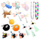 Cat Stick Replacement Head sequins Feather Wand Teaser Cat Fuzzy Ball Toys  WB