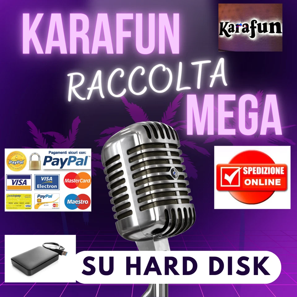 MEGA RACCOLTA 25 MILA BASI KARAFUN  PROFESSIONALI CON CORI SU HARD DISK TOP+++ - Immagine 1 di 1