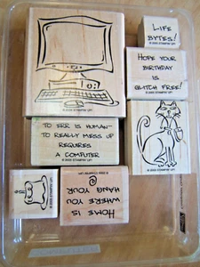Stampin Up Computer Quips Set Gummistempel - Bild 1 von 2