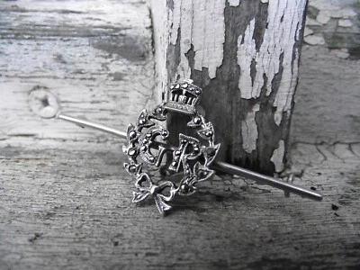 Vintage Silver & Marcasite 1937 George V1 Coronation G.R. Brooch - Image 1 of 4