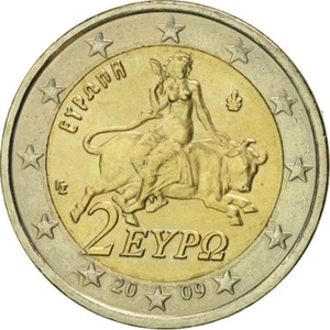manueduc   GRECIA 2009  2 Euros  NORMAL El rapto de Europa por Zeus RARA NUEVA - Imagen 1 de 1