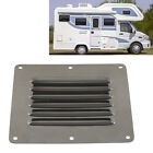 Silver Rectangle Stamped Air Vent Grill Cover Louvered 5x4.5 Inch For Boat RV