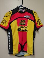 VERGE MEN'S MULTICOLOR Cycling Bicycle jersey with 3 back Pockets. SIZE LARGE