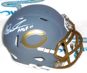RICHARD DENT SIGNED CHICAGO BEARS SLATE ALTERNATE MINI HELMET - J.S.A. Cert - Picture 1 of 4