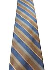 Ferrell Reed Tie All Silk Stripes In Gold,Brown,Blue,Silver,Pink,Yellow, NWOT