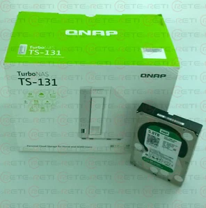 € 242+IVA QNAP TS-131 Turbo NAS 1-Bay 5TB WD50EZRX 1xGbE USB 3.0 eSATA - Picture 1 of 1