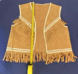 Vintage Handmade Kids Fringe Halloween Costume Native American - Picture 1 of 14