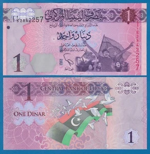 LIBYA 1 Dinar P 76 2013 UNC - Picture 1 of 1