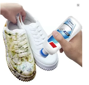 100ml Weiß Schuhreiniger Schuhaufheller und Fleckenreinigung Fleckenfrei und Weiß - Bild 1 von 1