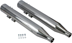 Silenciadores de lata recta cromados Bassani 1F7DNT6 4" DNT - Imagen 1 de 1