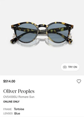 Oliver Peoples 太阳镜 OV5459SU 140756 Romare Sun 复古 DTB 带蓝色镜片 — 第 1/4 张图片