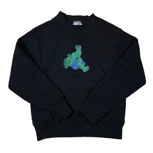 Vintage Jerzees USA Made Embroidered Incredible Hulk Sweater XS Kids Youth 2-4 - Picture 1 of 9