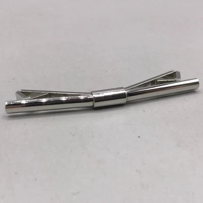 Vintage Silver Tone Tie Bar Clasp Tie Tack Men's Jewelry - Image 1 of 2