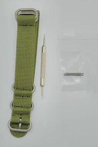 ADDIESDIVE 20mm 22mm Universelles Uhrenarmband, Nylon Canvas Woven Loop Ersatzba - Bild 1 von 11