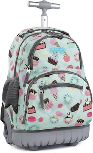 Rolling Backpack 16 Inch Wheeled Backpack Laptop Backpack Carry-On Backpack Scho - Picture 1 of 12