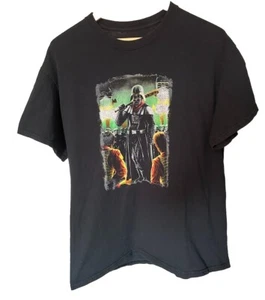 Darth Vader Men's Large Negan Walking Dead Star Wars Crossover Black T-shirt - Picture 1 of 4