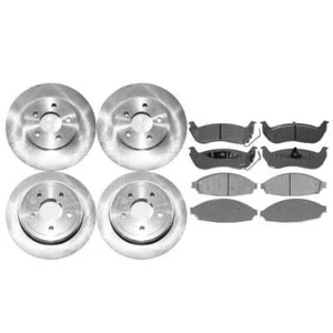 98-2002 CROWN VIC MARQUIS TOWN CAR BOTH FRONT & REAR ROTORS & PADS NEW - Picture 1 of 1