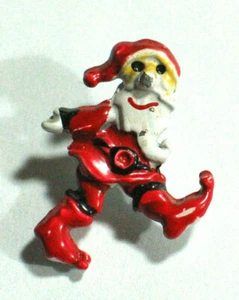 Vintage Weihnachtsmann Pin 3-D  - Bild 1 von 3