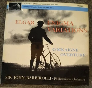 SIR JOHN BARBIROLLI/ELGAR -Enigma Variations- His Master's Voice LP ASD 548 2nd - Picture 1 of 4