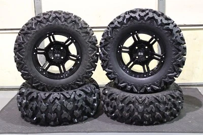KIT DE RUEDA YAMAHA GRIZZLY 700 27" SIERRA RASGADORA RADIAL ATV NEUMÁTICO 14" VIPER NEGRO IRS1CA Foto 1 de 4