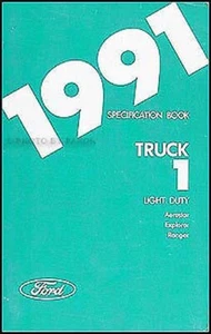 Libro Di Specifiche Di Servizio Ford 1991 Ranger Explorer Aerostar - Foto 1 di 1