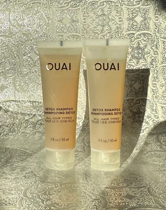 2 OUAI DETOX SHAMPOO REISEGRÖSSE 1 FLÜSSIGE UNZE/JE 30 ML NEU FRISCH VERSIEGELT - Bild 1 von 2