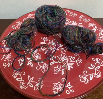 Lote Sin Marca 2.7 OZ Mezcla Lana Variegada Hilo Marrón Multicolor Foto 1 de 4