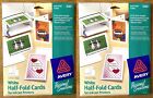 Avery White Half-Fold Cards for Ink Jet Printers #3265 (30 Cards & Envelopes)