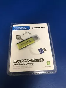 NEW Iogear • MicroSD, SD, MMC Card Reader/Writer • USB 2.0 • GFR204SD - Picture 1 of 2