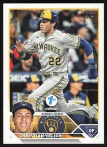 2023 Topps 1st Edition #192 Christian Yelich Milwaukee Brewers - Picture 1 of 2
