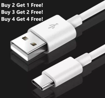 For LG Stylo 4 G7 G8 V35 ThinQ V20 V30S Charger Type C USB-C Cable Fast Charging - Image 1 of 4